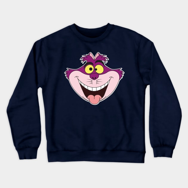 Cheshire Cat - Bonkers Chonkers Crewneck Sweatshirt by matts.graphics